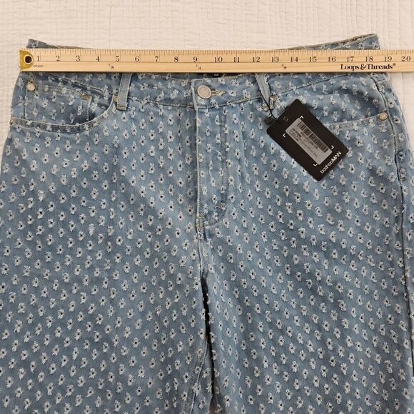 Boohoo Man Distressed Pull Texture Skate Jeans Men's 36x32 NEW Relaxed Fit NWT - Picture 13 of 16